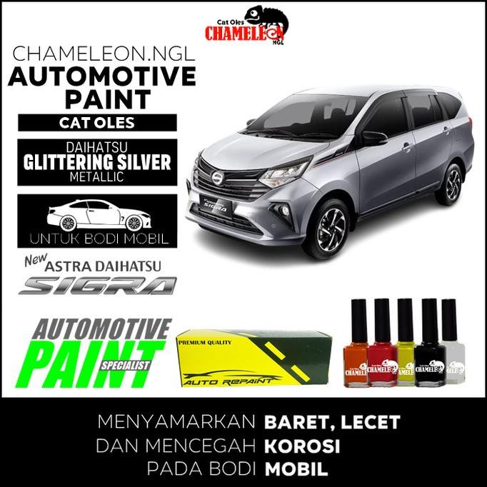 Cat Oles Daihatsu New Sigra Glittering Silver Metallic Chameleon Ngl Best Seller