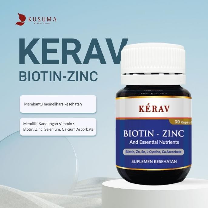 Kusuma Beauty Kerav Biotin Zinc - Suplemen Vitamin Rambut AS76