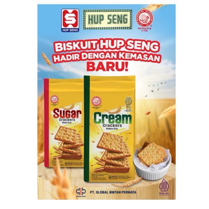 

BERKUALITAS Hup Seng Crackers HupsengSugar Crackers Deluxe Crackers Cream Crackers