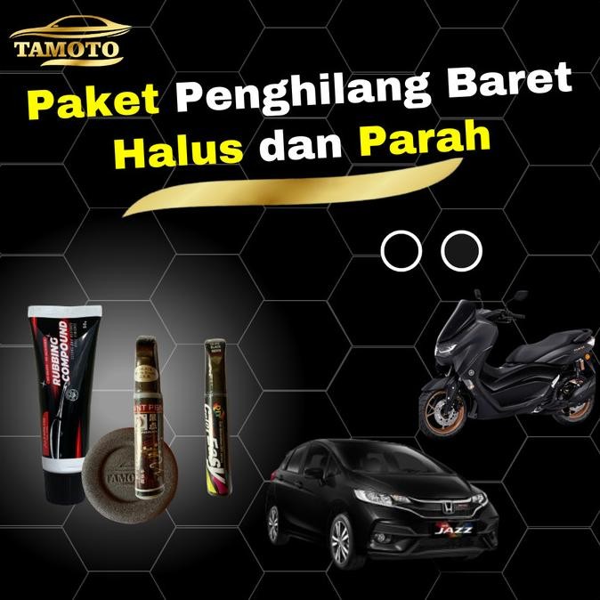 Kompon Spidol Baret Hitam Penghilang Baret Body Mobil Motor Goresan Promo
