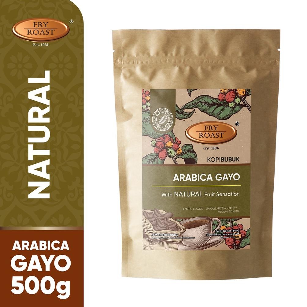 

Ready Kopi Arabika Gayo Natural Process 500 Gram Biji Dan Bubuk