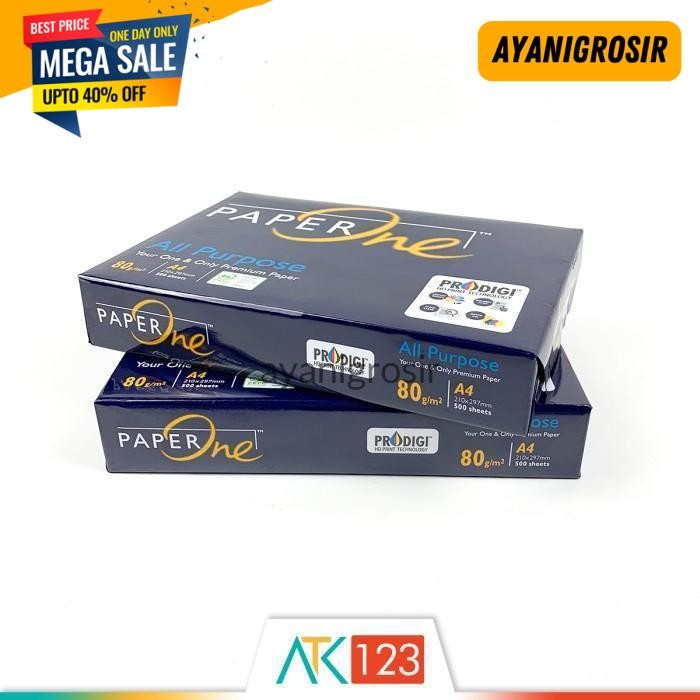 

PROMO KERTAS HVS A4 80 GSM - PAPER ONE BY AYANI GROSIR !!