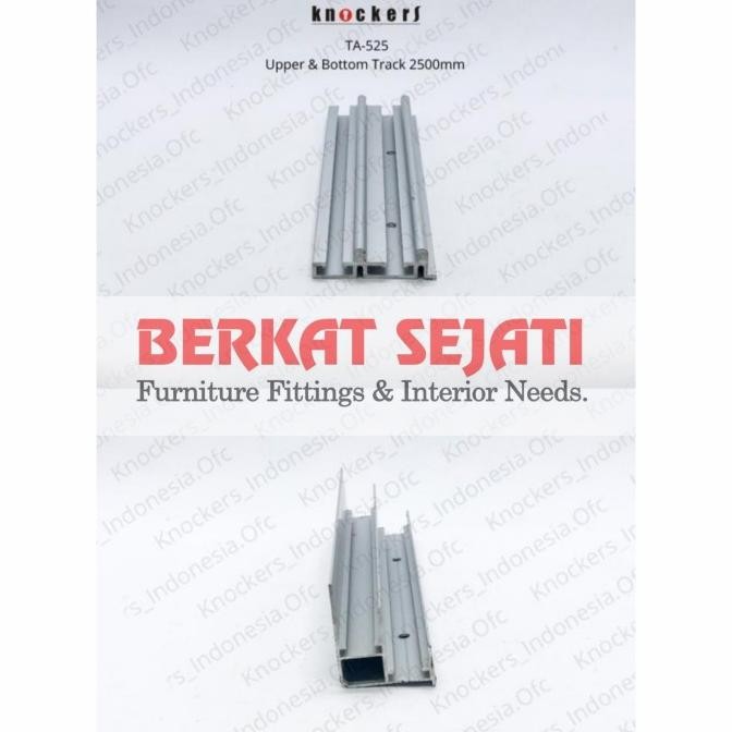 RODA PINTU LEMARI SLIDING KNOCKERS SD 050 / 2 PINTU 2.5 MTR SLOWMOTION