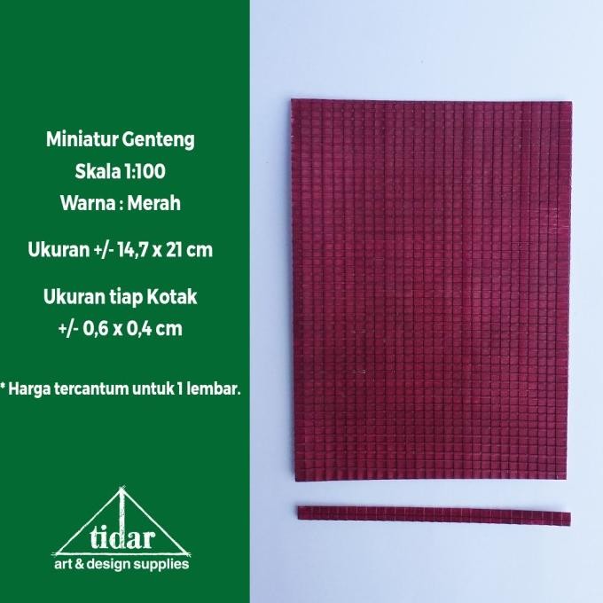 

Sale Kertas Tekstur Timbul / Motif Genteng / Atap Berskala 1 : 100