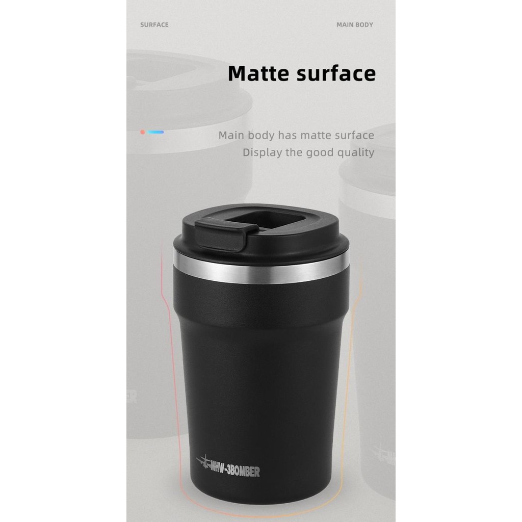 

MHW-3BOMBER Cooki Insulation Coffee Cup 360ml Stainless Steel 304 / Double Vaccum Insulated Coffee Tumbler travel gelas kopi Double wall SUS 304 Portable mug thermos termos tahan panas dingin premium berkualitas original MHW 3 BOMBER PS99