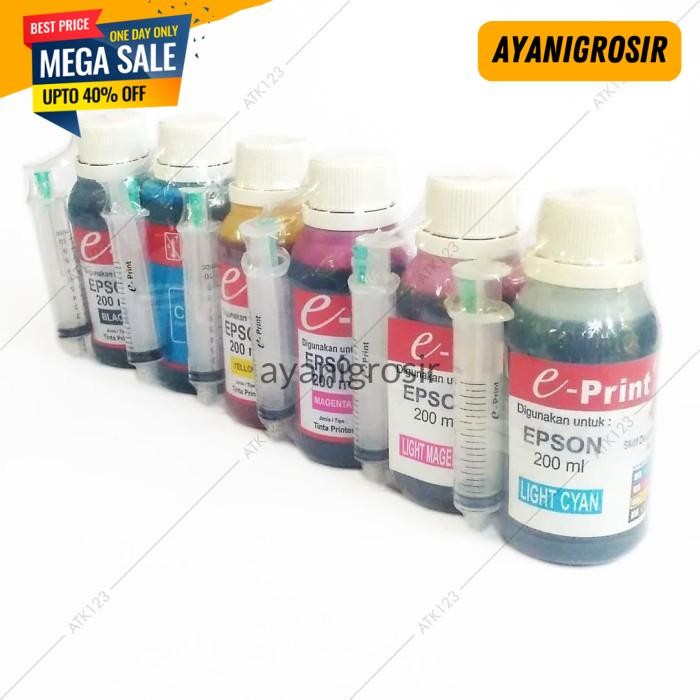 

CUCI GUDANG TINTA PRINTER E-PRINT FOR EPSON - 200 ML BY AYANI GROSIR !!