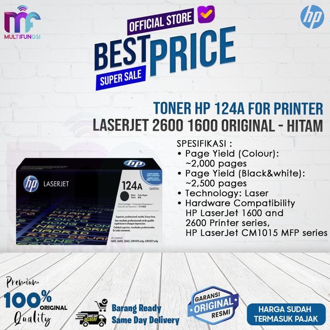 

Toner HP 124A For Printer Laserjet 2600 1600 Original