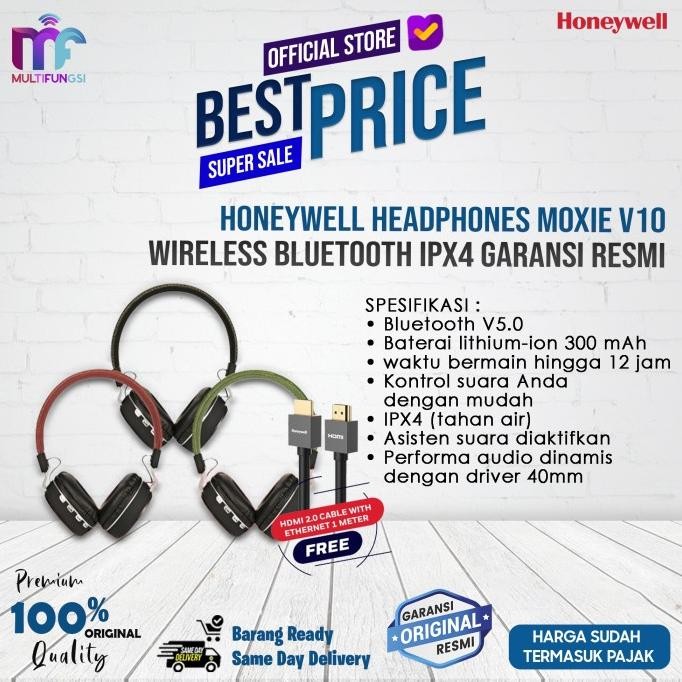 

Honeywell Headphones Moxie V10 Wireless Bluetooth IPX4 Garansi Resmi