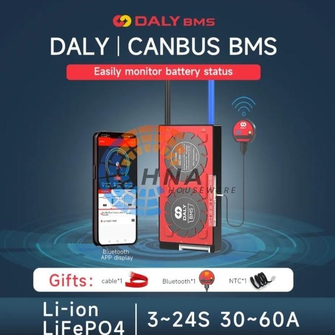 BMS Daly 15S 48V 16S 51V 20S 60V 24S 72V 60A dan 100A Ada [terbaik]