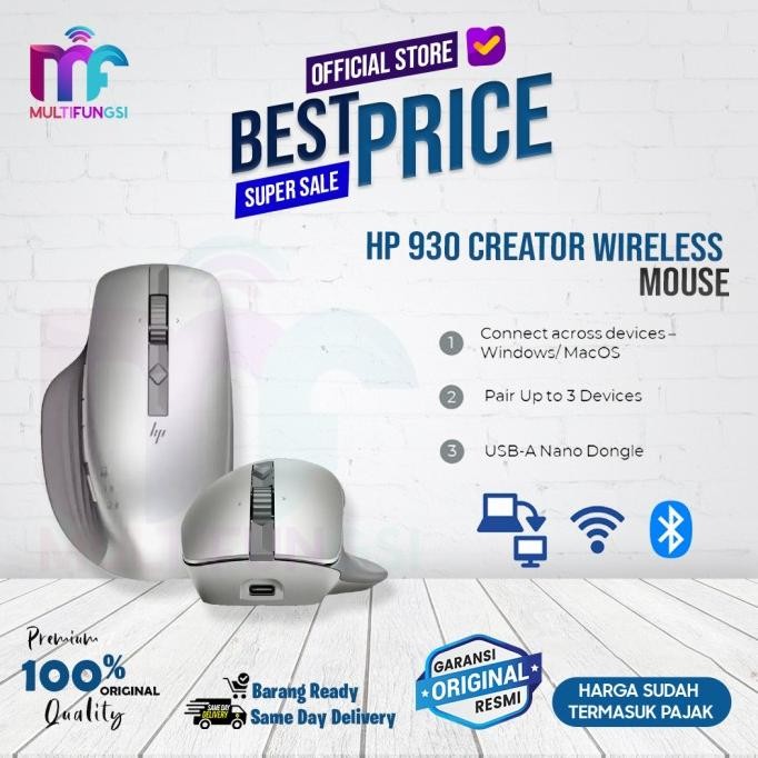 

HP 930 Creator Wireless Mouse USB Nano Dongle / HP930 Garansi Resmi