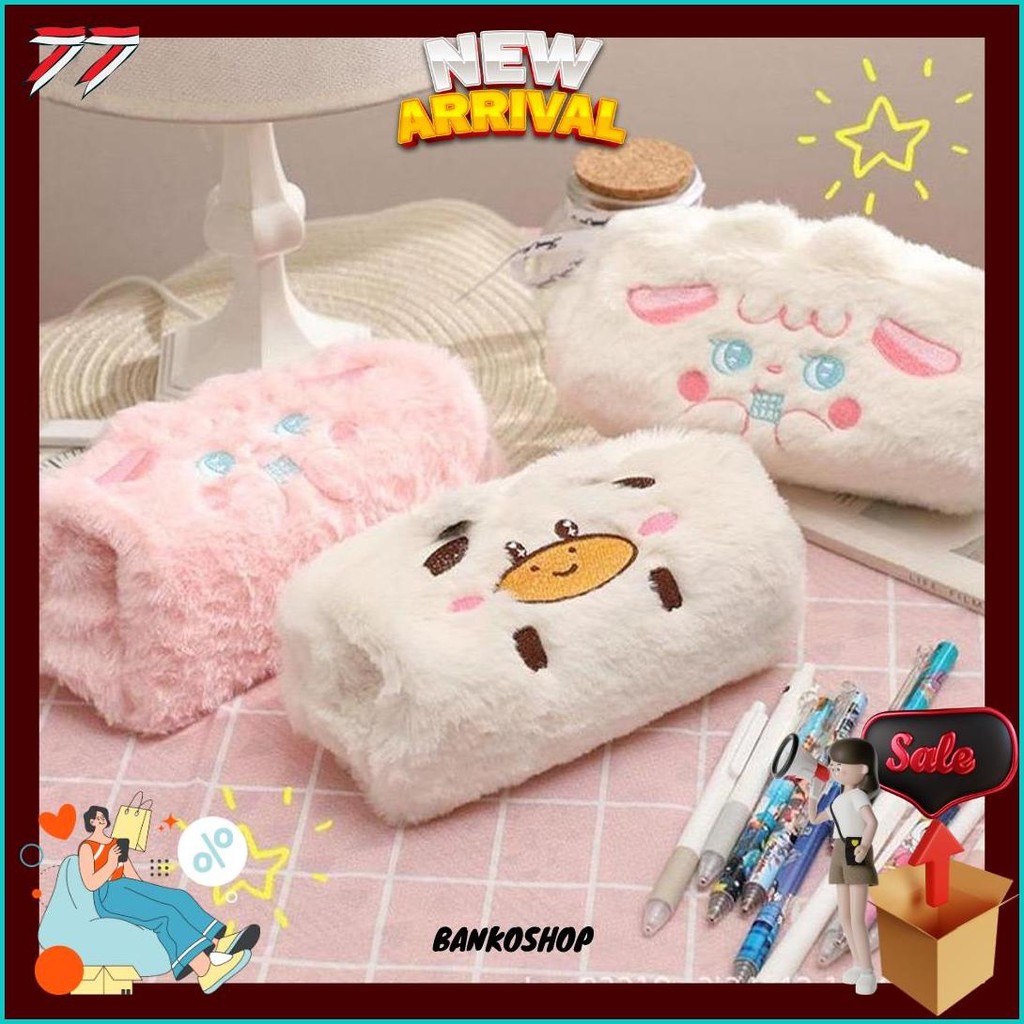 

Tempat Pensil Bulu Boneka Sapi Domba Kelinci | Pouch Kosmetik | Tempat Hp | Tepak Alat Tulis Lucu Promo