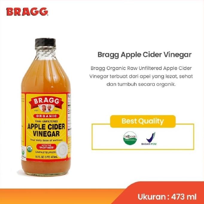 

BRAGG Organic Apple Cider Vinegar Raw - Unfiltered 16oz 473ml