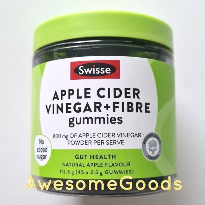 

Swisse Australia Apple Cider Vinegar + Fibre 45 Gummies