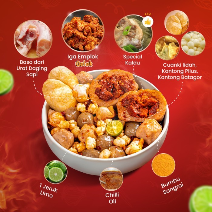 

Beledos Paket Berdua Baciur Iga Emplok 250 Gram Dengan Sambal Taichan