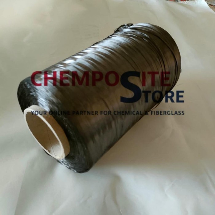 TERMURAH - benang serat karbon fiber kevlar asli - carbon fiber tow yarn 12k 4KG