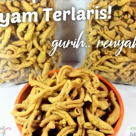 

Ready Gas!!! Terlaris Kripik Usus Ayam Super 1Kg Crispy Garing Gurih Dan Renyah