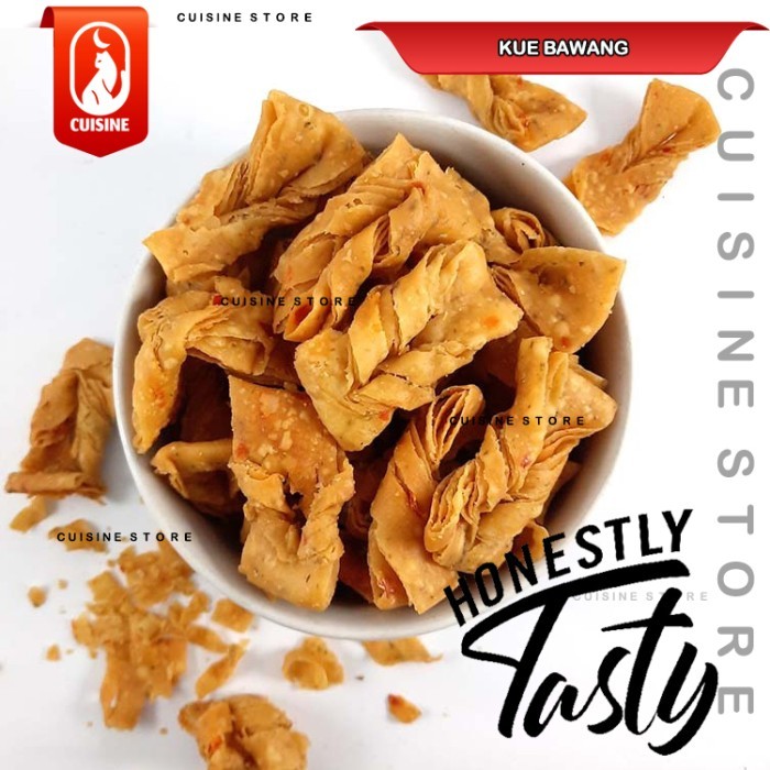 

Ready Gas!!! Kue Bawang Pita 500Gr Ratu Bawang Snack Keripik Enak Renyah Premium