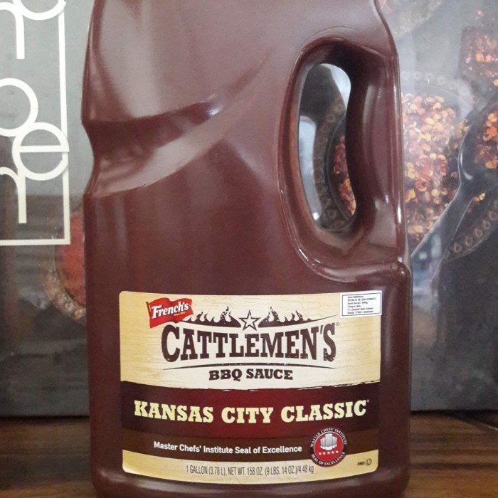 

French'S Cattlemen'S Bbq Sauce (Bare) / Saus / Saos Bbq 3.78 L