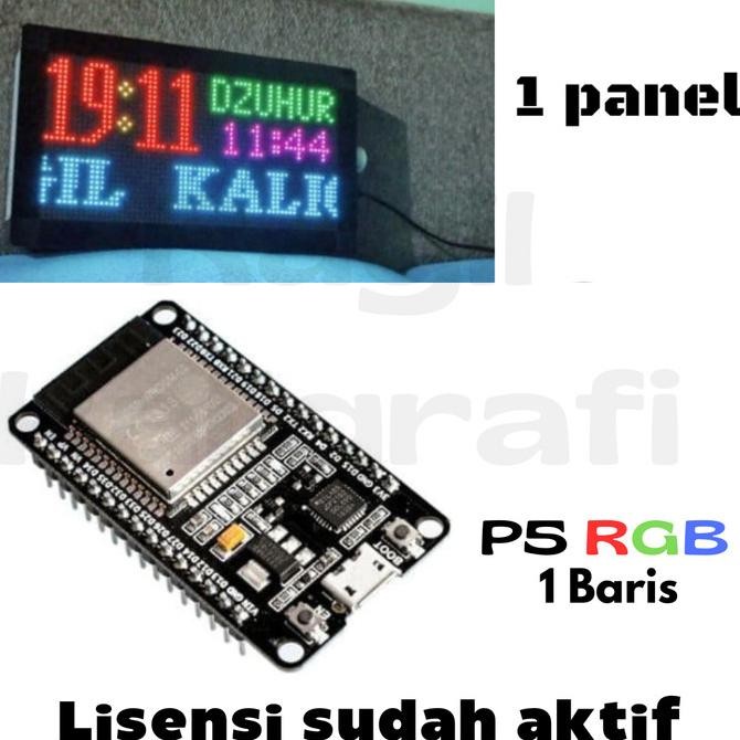 Esp 32 Isi Program Jws Khalifah Jws Esp P5 Rgb 1 Baris - Esp32 Isi Firmware Jws P5 Rgb - Jws P5 Rgb 