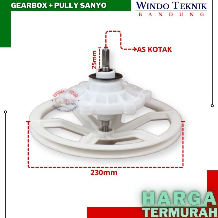 GEARBOX SANYO SET GEAR BOX MESIN CUCI SANYO SET GEARBOX MESIN CUCI