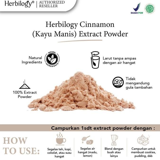 

Dijual!!! HERBILOGY - CINNAMON EXTRACT POWDER ( KAYU MANIS BUBUK ) 100 GR PROMO