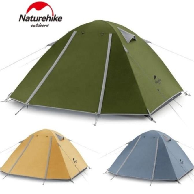 Tenda Naturehike Nh18Z044-P Ultralight 4P Tenda Camping Keluarga