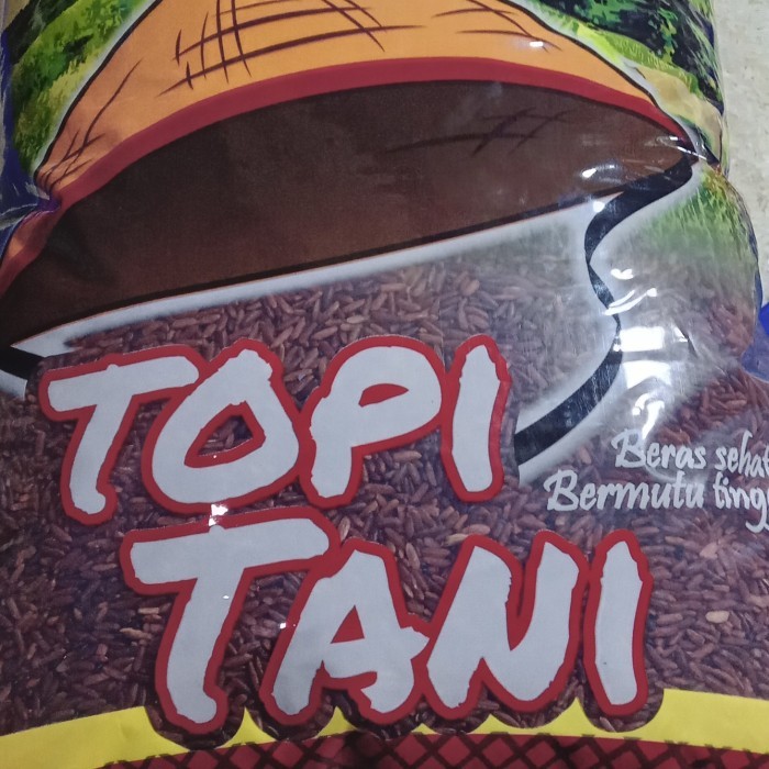 

TERBARU Beras merah super premium topi tani 5kg