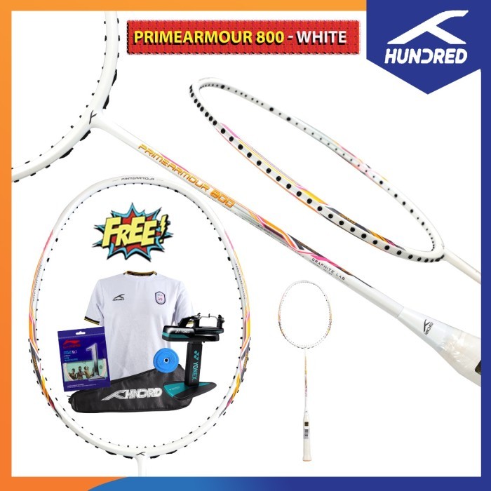 HUNDRED RAKET PRIMEARMOUR 800 RAKET BADMINTON ORIGINAL