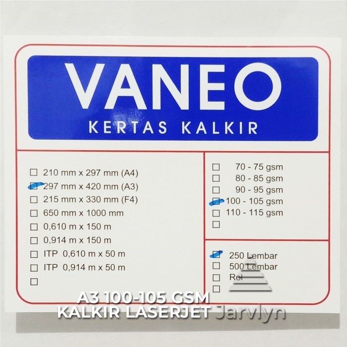 

TERBARU - Kertas Kalkir A3 100 gsm