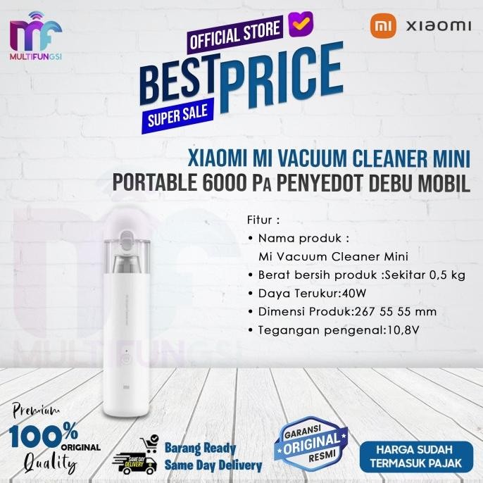 

Xiaomi Mi Vacuum Cleaner Mini Portable 6000 Pa Penyedot Debu Mobil