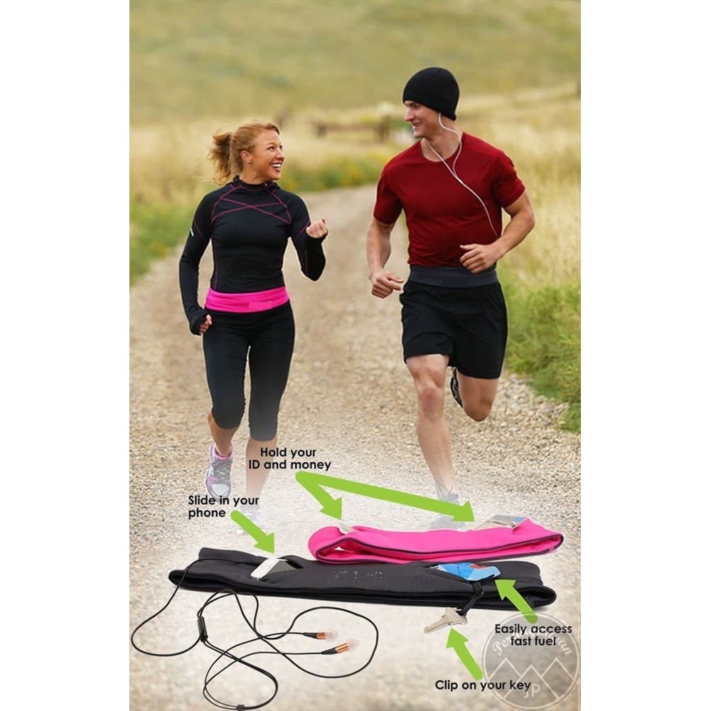 Non Aonijie Flipbelt running belt sabuk gym (Polos import)