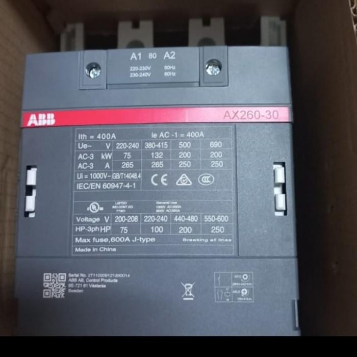 Kontaktor Abb Ax260-30-11-80 220-230V 1Sfl547074R8011