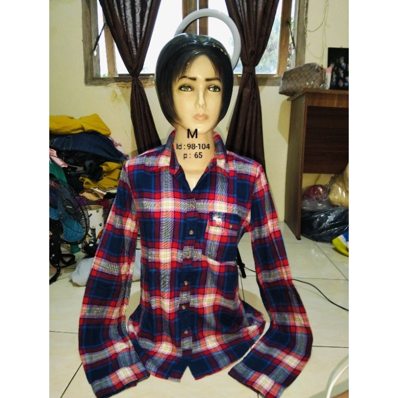kemeja flanel cewek Abercrombie & fitch