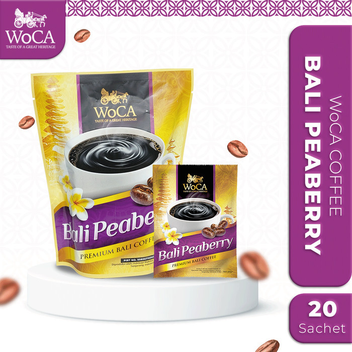

Best Seller Woca Kopi Bubuk Bali Peaberry 20 Sachets