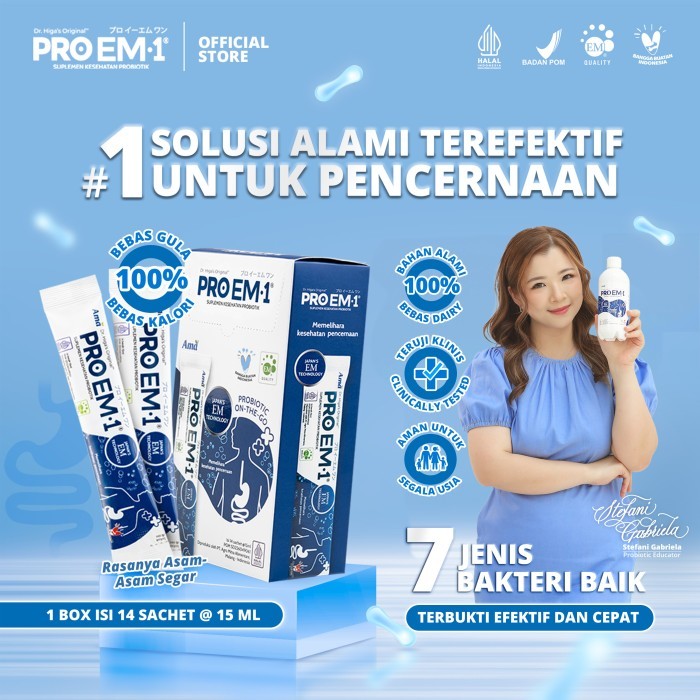 

Ready Stock Suplemen Kesehatan Probiotik Traveling Proem1 Sachet 14