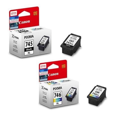 Paket Tinta Cartridge Canon 745Xl-746Xl Black Colour Original
