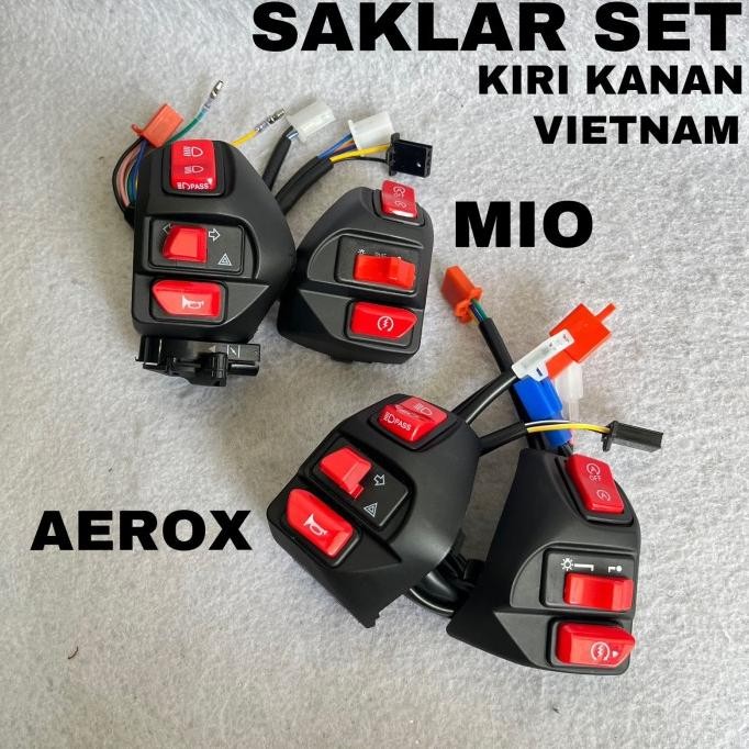 Original Saklar Set Sepasang Mio Dan Aerox Pnp Saklar Vietnam  Kiri Kanan  Yamaha Aerox 155 Mio All 