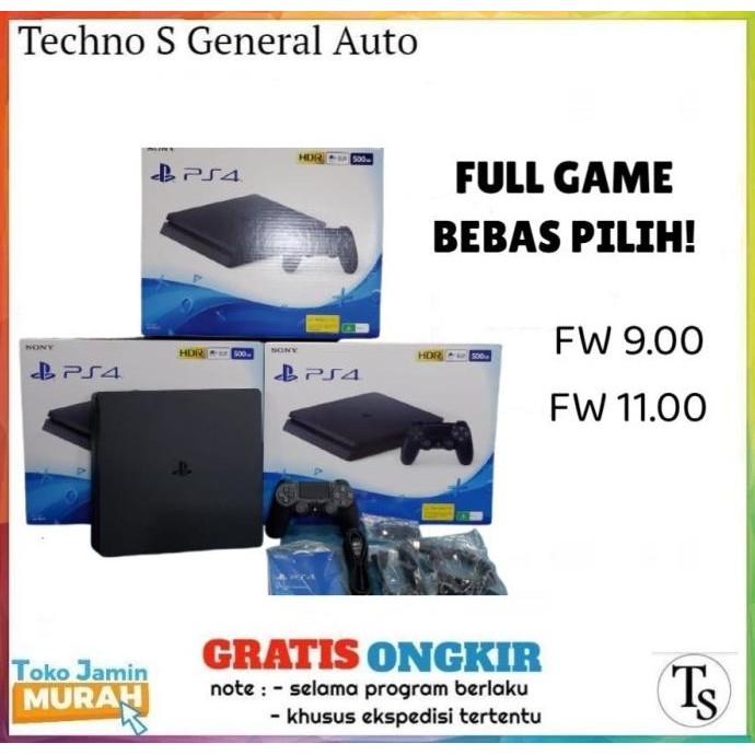  PS4 Slim 500GB / PS4 Slim 1TB / PS 4 Slim 500 GB / PS 4 Slim 1 TB Original Baru New