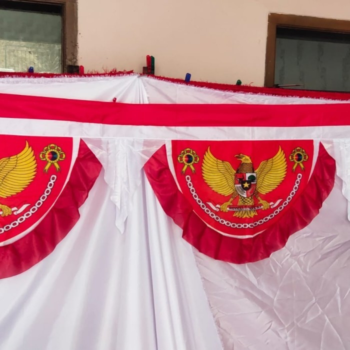 bendera gelombang merah putih