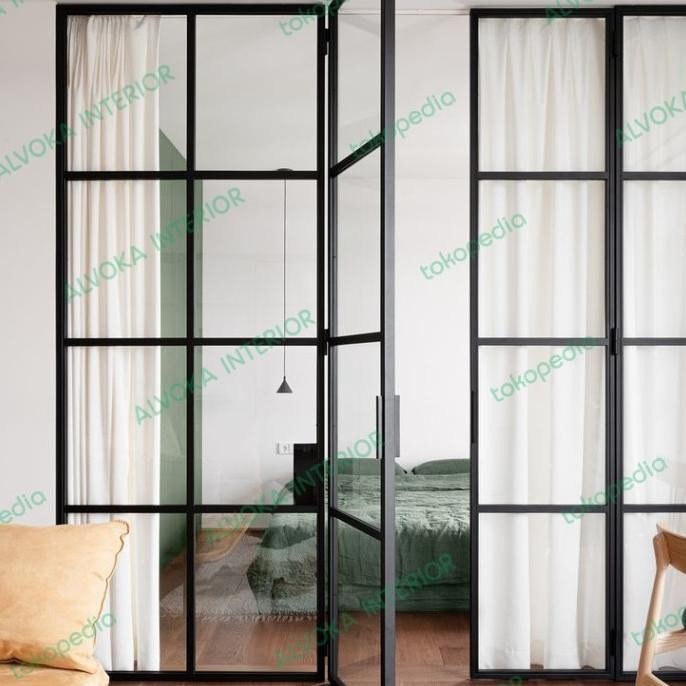 Partisi Penyekat Dapur Pembatas Ruangan Minimalis Custom - Finish HPL DEL