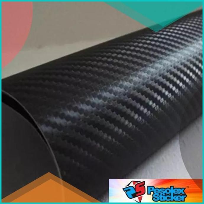 

STICKER/STIKER VINYL CARBON 3D BLACK MATTE 50CM X 100CM 11OKTZ4 sparep