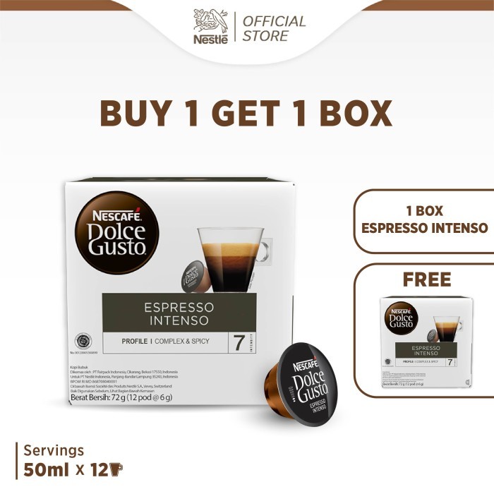 

Nescaf Dolce Gusto Espresso Intenso 1 Box (12 Kapsul = 12 Gelas)