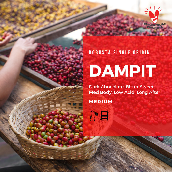 

Robusta Dampit 200 Gr Roast Bean Coffee - Kopi Biji Matang