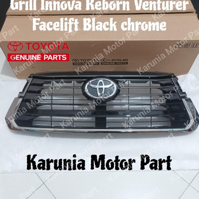 Grill Grille Toyota Innova Reborn Venturer Black Chrome 2021-2022