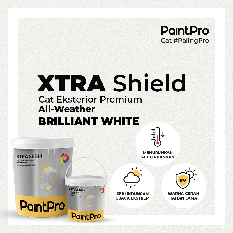 PaintPro Xtra Shield Cat Tembok Eksterior | Cat Exterior | Cat Luar | Warna | Anti UV | Tahan Panas 