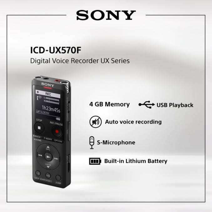 Sale Sony Icd-Ux570F Digital Voice Recorder / Icd Ux570F / Ux570 / Ux-570