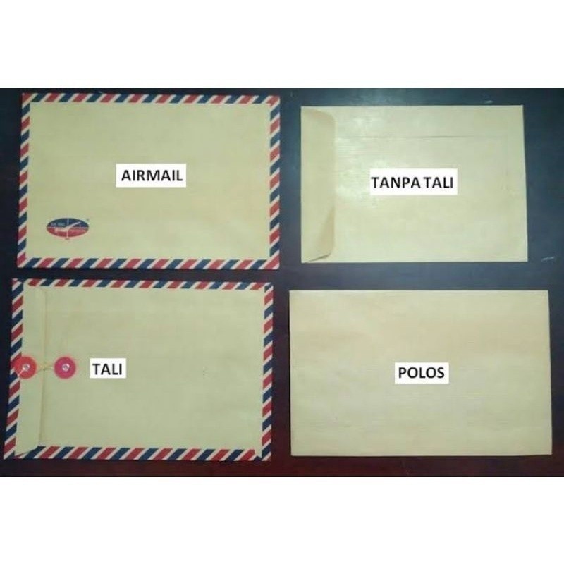 

AMPLOP AIRMAIL TANPA TALI PER PAK