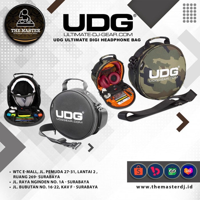 [Ready Stock] UDG Ultimate DIGI Headphone Bag Tas Headphone