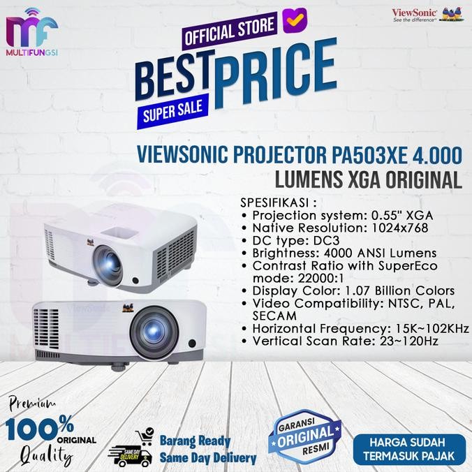 

Viewsonic Projector PA503XE 4.000 Lumens XGA