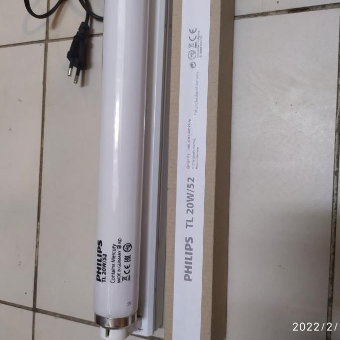 Philips TL UV Blue light 20Watt/Lampu UV baby kuning komplit set